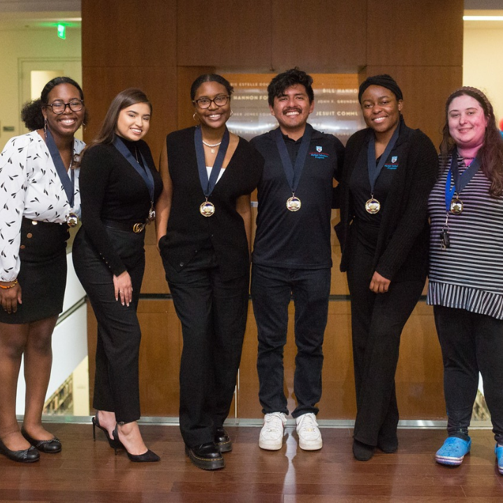 Group of students at a McNair celebration